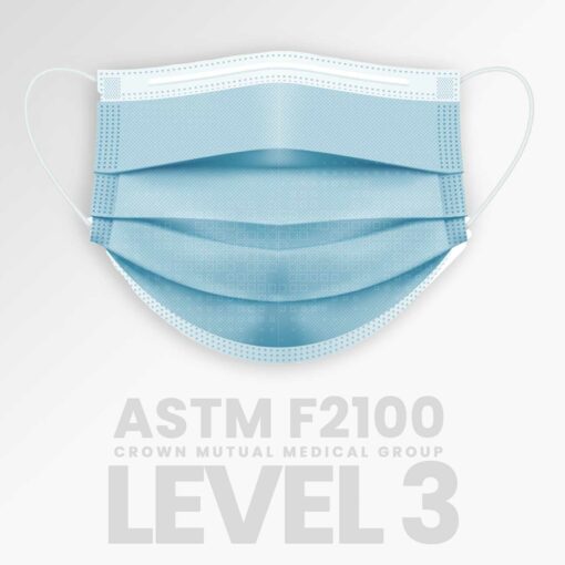 ASTM F2100 Level 3 | Surgical-Grade Face Masks | Box of 50